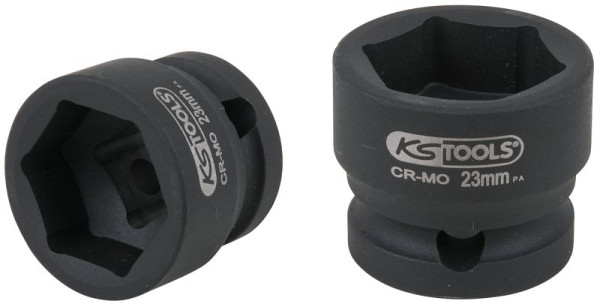 KS Tools 1/2" zeskant-slagdop, extra kort, 23,0 mm, 515.0072