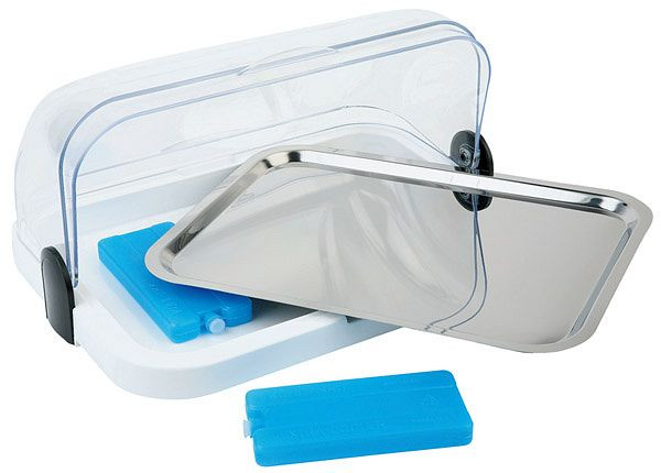 APS buffetvitrine, 44 x 32 cm, hoogte: 20,5 cm, wit, 09100