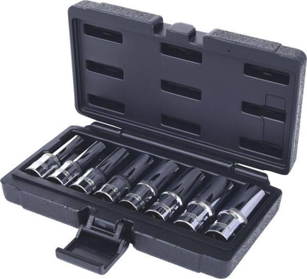 KS Tools 1/2" CHROMEplus Torx E-doppenset, lang, 8-delig, 918.4420