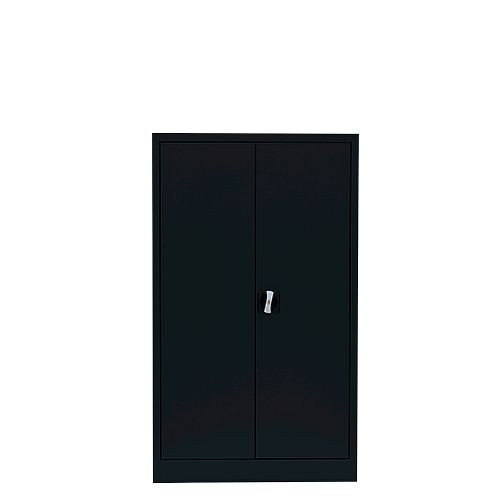 Lüllmann archiefkast/vleugeldeurkast, 1200 x 800 x 380 mm, gitzwart/gitzwart, 530299
