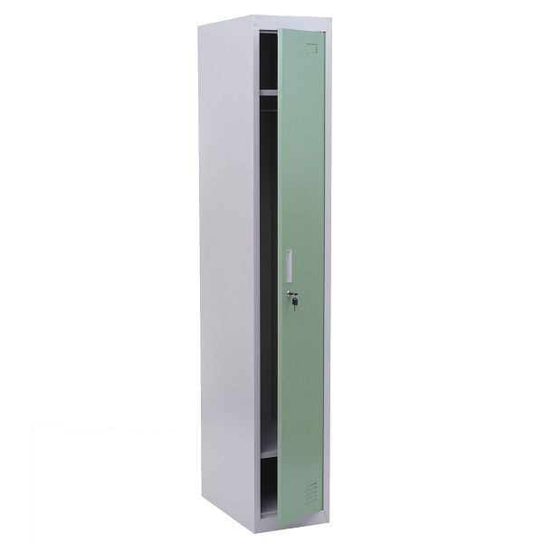 Mendler locker Boston T163, kledingkast, kledinglocker, metaal 180x30x50cm volgens ASR A4.1, mintgroen, 51053
