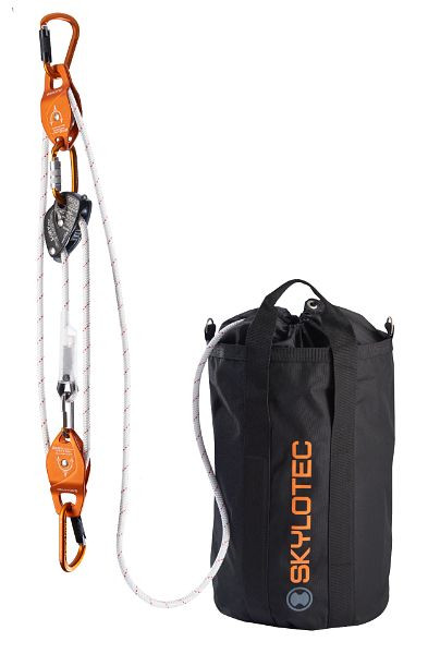 Skylotec valstopapparaat LORY PRO, Standard Roll, passO-Tri, Pulley KIT 3: 1, Super Static, Rope Bag, Länge: 120m, SET-302-120