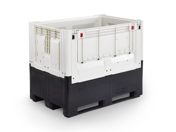 ALPHA opvouwbare palletbox, inhoud: 695 liter, onderbouw: 3 sledes, 93