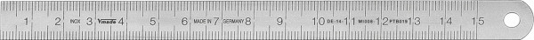 Vogel Germany stalen meetlat, type A, 6000 x 20 x 1,0 mm, aflezing van links naar rechts, 1016010600