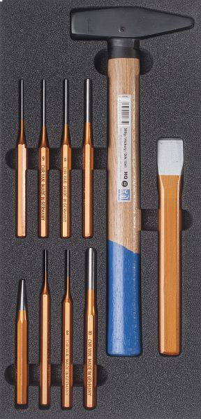 SW-Stahl werkplaatswagenserie, hamer, beitelset, 10-delig, Z3013-34