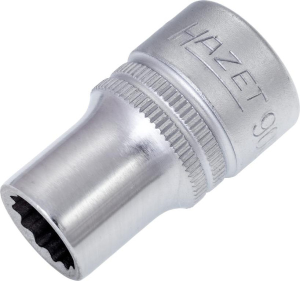 Hazet dopsleutelinzet, dubbel zeskant, hol vierkant 12,5 mm (1/2 inch), 11 mm, met karteling, 900Z-11