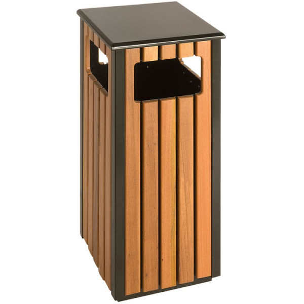 Stein HGS HGS afvalbak -P-Bins 72- EKO, 36 liter van staal met kunststof bekleding (houtlook), 18004
