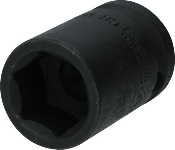 Brilliant Tools slagdop 1/2" zeskant 17 mm, kort, BT022639
