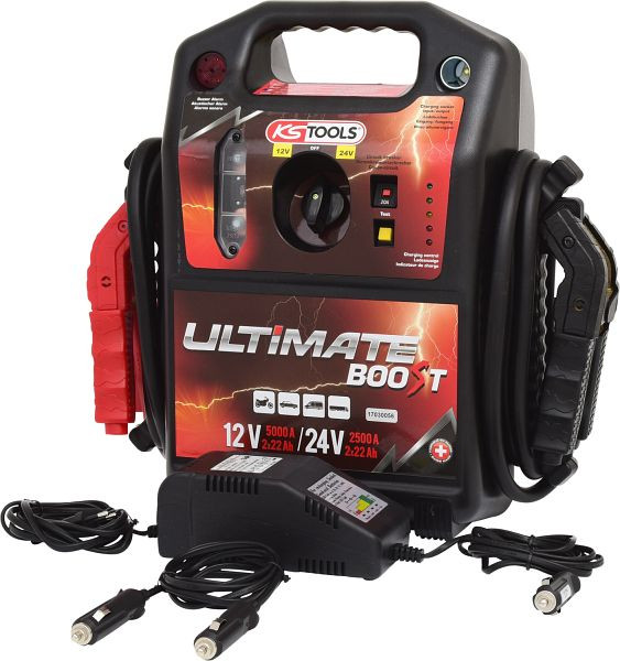 KS Tools 12V + 24V Accu Booster Mobiele Jumpstarter 1700A 550.1820
