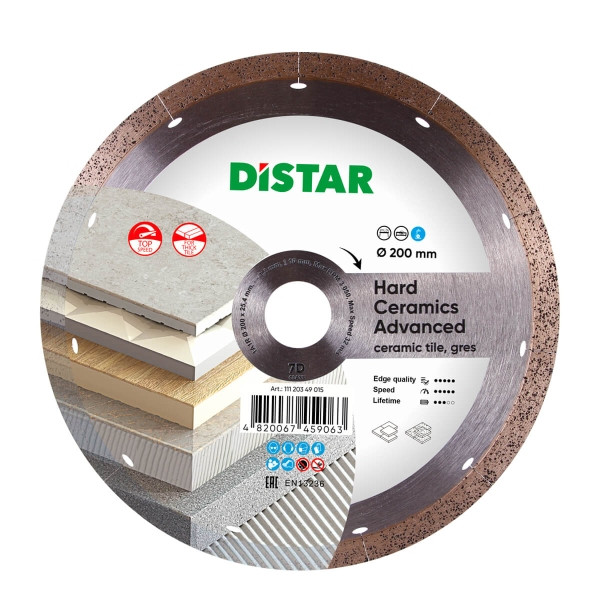 Distar diamantdoorslijpschijf 1A1R 200 Hard Ceramics Advanced, 11120349015