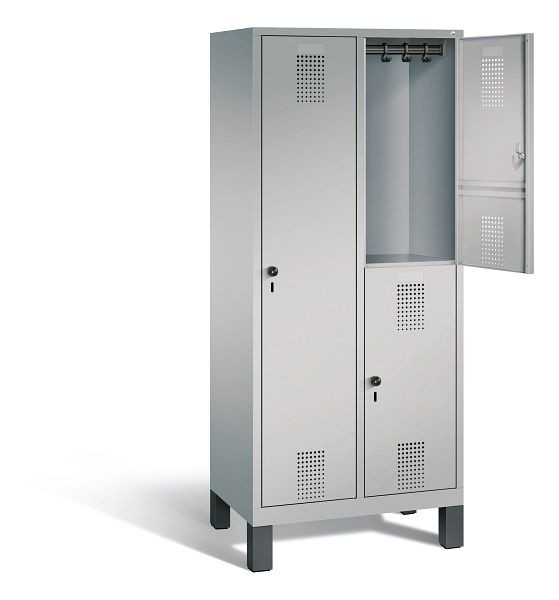 C+P cijferslot Evolo, H1850xW810xD500mm, kleur: wit aluminium, 48610-22 S10030
