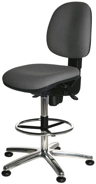 Bedrunka + Hirth kinderstoel uitvoering, grijze zithoogte van 670 tot 810 mm, E1710.ES.D