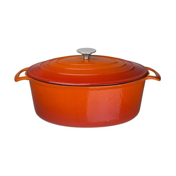Vogue ovale braadpan groot oranje, GH312