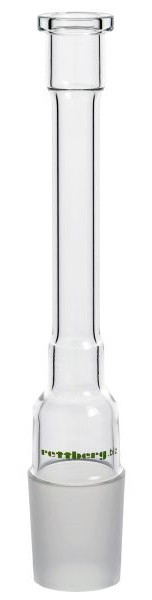 Rettberg KPG lagerbus, KPG deel Ø 10 mm, met kern NS 29/32 en vetbeker, inbouwlengte 135 mm, borosilicaatglas 3.3, 137040100