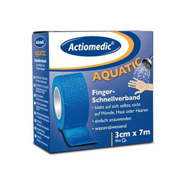 Stone HGS snelverband Actiomedic® -Aquatic-, 30 mm / blauw / PU 16 stuks, 25500