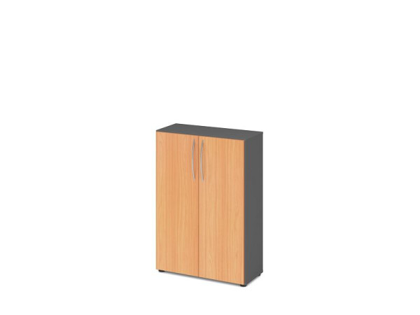 Hammerbacher kast 3OH 34, 6cm diep BM grafiet/beuken, V4550/G/6/BM