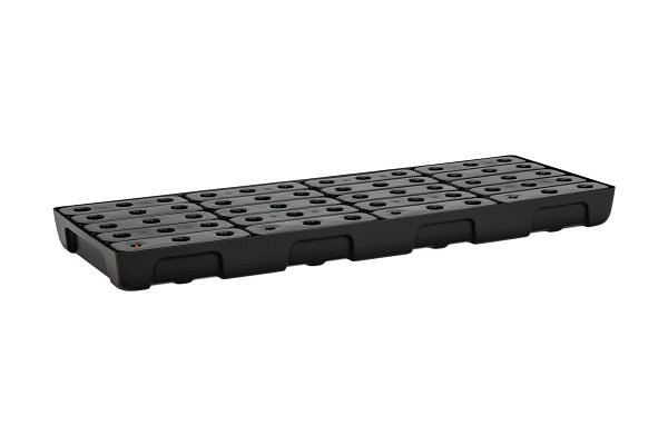 Cemo PE-plankenopvangbak 130 x 50 met rooster / 36 l, 11738