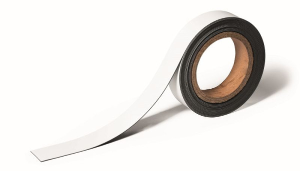 DURABLE magnetische markeringstape, 5 mx 30 mm, op maat te knippen, wit, 170802