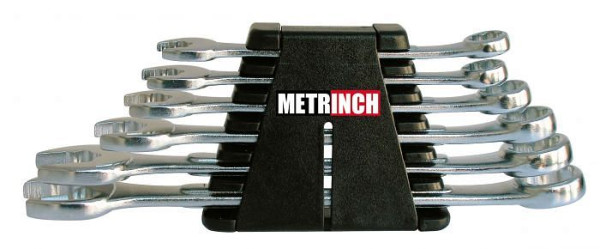 Metrinch-steeksleutelset 6 delig MET-0106