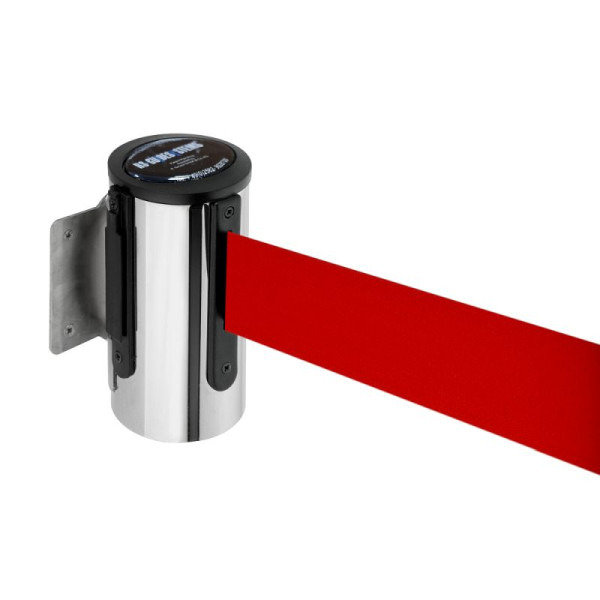 Stein HGS HGS wandriemcassette -P-Line Future-, chroom, rood, met riemeindstuk (standaard), 12850g-0102