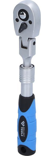 Brilliant Tools 1/4" telescopische omschakelratel met flexibele kop (175 - 225 mm), BT020997