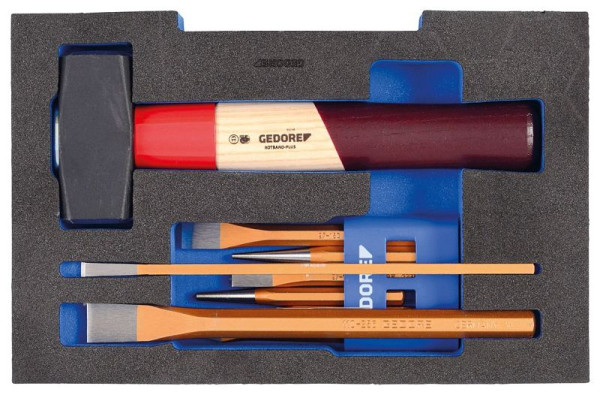 GEDORE beitelassortiment in 1/2 L-BOXX 136, 2835932