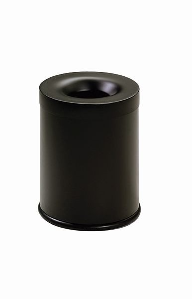 Afvalbak FIRE EX ITALY STYLE Zwart, Ø 250 x H 350 mm, 390004