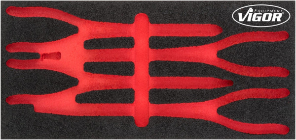 VIGOR 2-componenten zachtschuiminleg, afmetingen inzet / lademaat: S (188 x 393 x 35 mm), gebruik: V4995, V4995-L