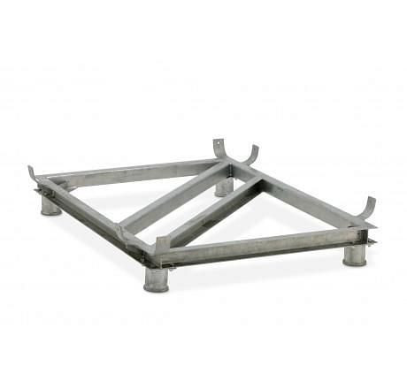 Cemo basisframe compleet voor rechthoekige container 1500 l, 8010