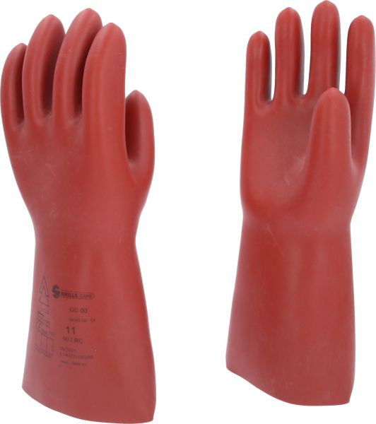 KS Tools Elektriciensbeschermhandschoen met mechanische bescherming, maat 11, klasse 00, rood, 117.0067