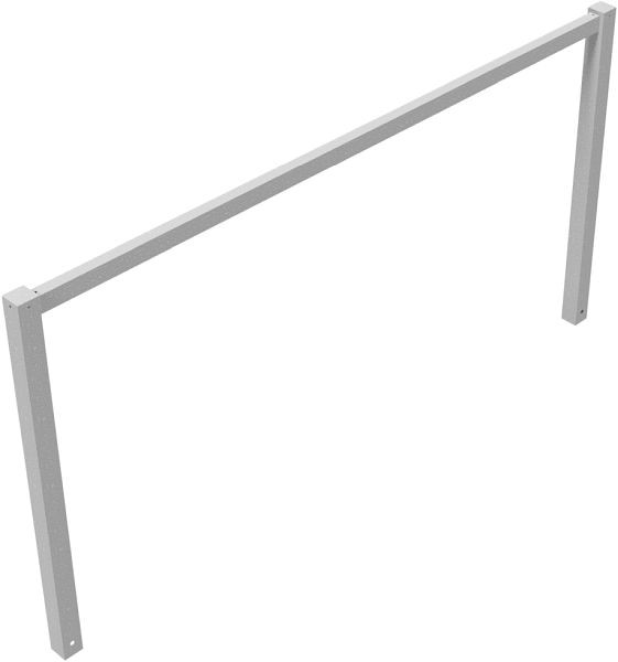 Schake wegversperringen, vast, gelast met bovenbalk, thermisch verzinkt, totale breedte: 2500 mm, 4014_25