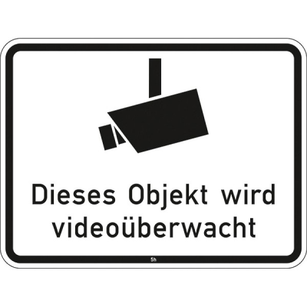 Stone HGS Dit object staat onder videobewaking - 2843, 315x420mm /RA2/Flachform 2mm, 2843-121
