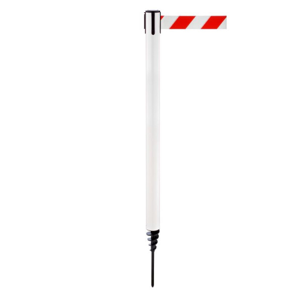 Stein HGS HGS personengeleidingssysteem -P-Line Outside-, wit, rood/wit diagonaal (gearceerd), met riemeindstuk (standaard), 37690-1101