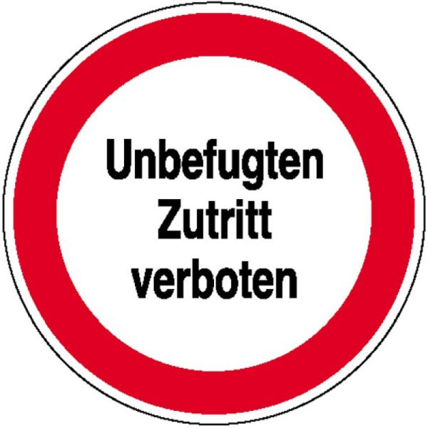 Stein HGS HGS informatiebord voor bedrijfsidentificatie, onbevoegde toegang verboden, 200 mm/film, 21.1170