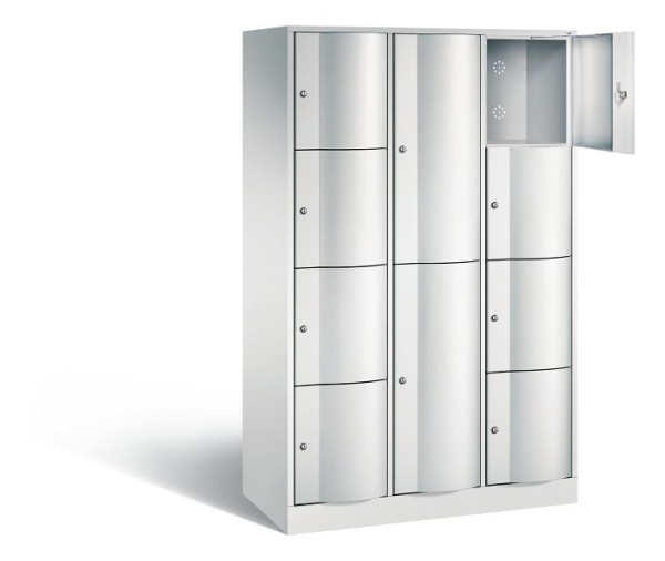 C+P combinatie lockerkast Resisto, H1950xB1148xD540mm, kleur: lichtgrijs, 8070-3723 S10025