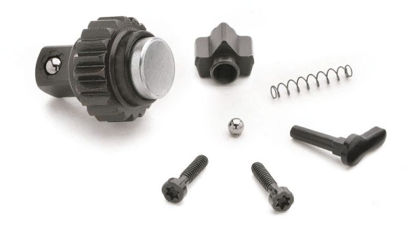 Hazet reserveonderdelenset ratelwiel met borging, 6,3 = 1/4" buitenvierkant voor omschakelbare ratel HAZET 863 Q, 863 S, 863S/7