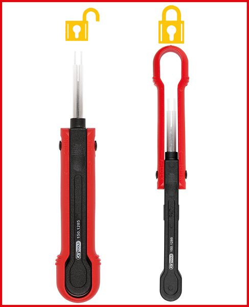 KS Tools ontgrendelingsgereedschap voor ronde stekkers 1,5 mm (AMP Tyco 1, 5), 150.1261
