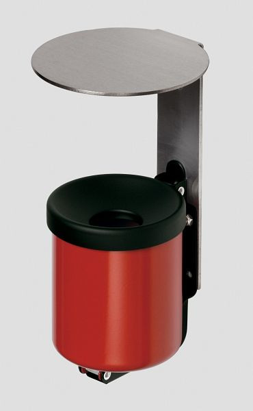 VAR wandasbak WH 10 met dak VA staal, rood, 33311