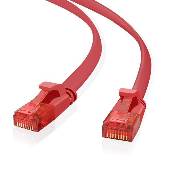 Helos ultradunne patchkabel U/UTP Cat 6 rood 1,0m, 262978