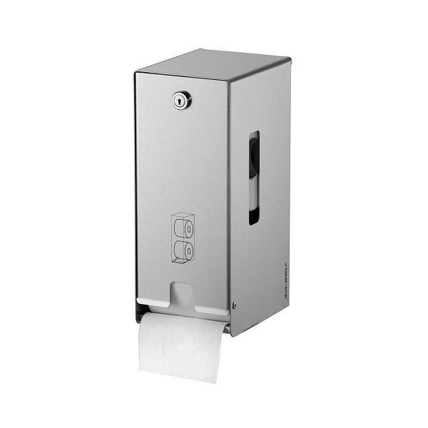 Air Wolf toiletpapierdispenser, wandmontage, geborsteld RVS, Omicron II serie, 35-715