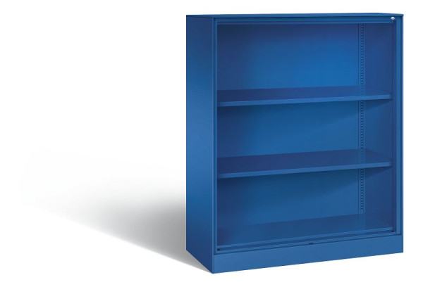 C+P bureauplank Asisto, H1310xB1000xD435mm, kleur: gentiaanblauw, 3 niveaus, 140032-000 S10051