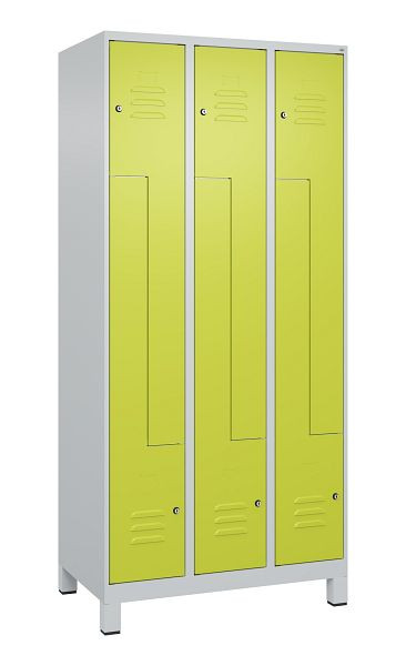 C+P Z-Spind Classic PLUS, C Z-Spind, Classic PLUS, voeten, 6 vakken, 1950x900x500mm, 7035/0024, cilindersloten, 080013-306 S10025