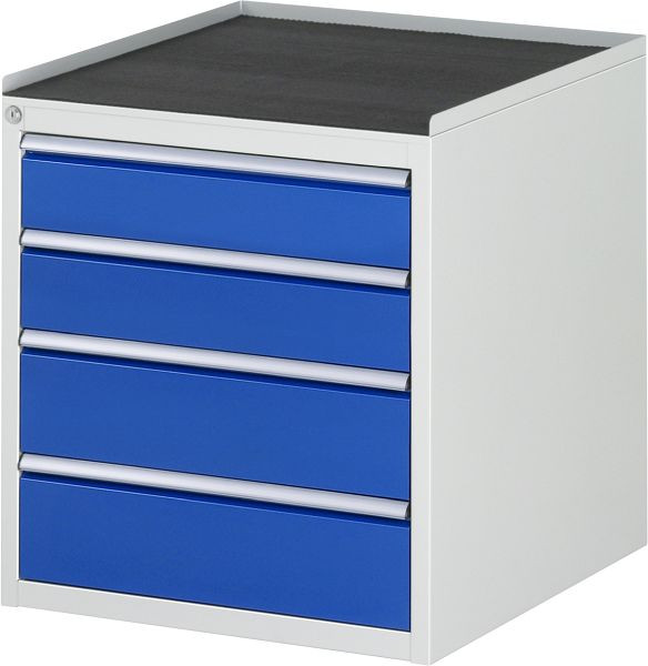 RAU ladekast serie 7000, B580xD650xH645mm, laden: 2xH120, 2xH150mm, metalen steun, 03-L3.6A-MT.11