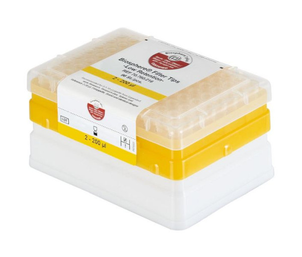 IKA filtertip, 200 µl, steriel, transparant, tipsbox plus, 0020017824