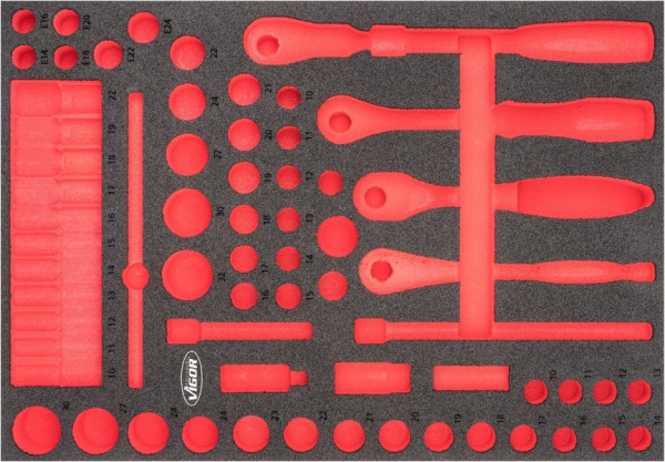 VIGOR 2-componenten zachtschuiminleg, afmetingen inzet / lademaat: L (563 x 393 x 35 mm), gebruik: V6822, V6822-L