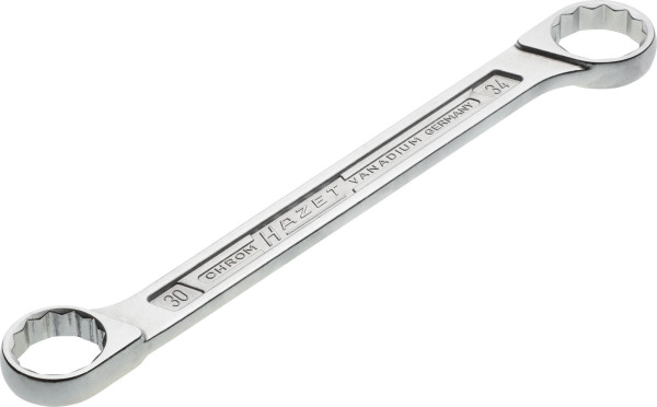 Hazet dubbele ringsleutel, buiten dubbel zeskant tractieprofiel, 30x34mm, 610N-30X34