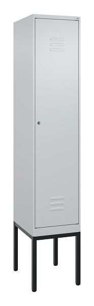 C+P luierkluis Classic PLUS met middenwand, frame, 2120x400x500mm, 7035/7035, cilinderslot, 0800307-12F S10024