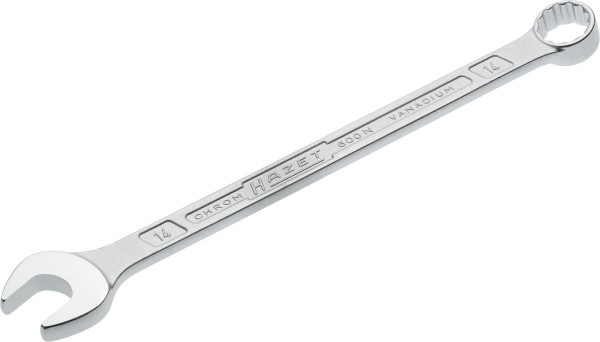 Hazet combinatiesleutel, buiten dubbel zeskant tractieprofiel, 14 mm, 600N-14