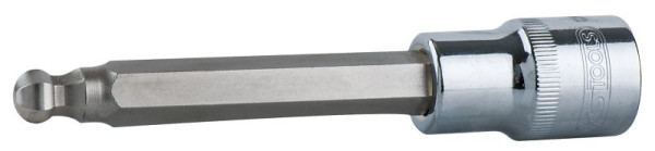 KS Tools Bitdopsleutel 1/2" CHROMEplus, binnenzeskant, kogelkop, lang, 6 mm, 240 mm, 918.5313