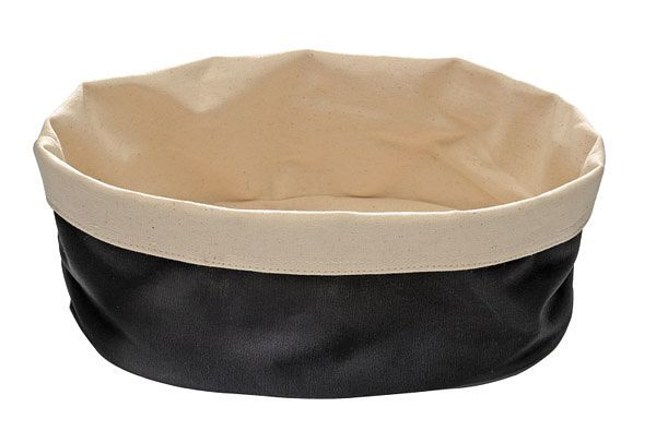 APS broodzak, 20 x 15 cm, hoogte: 7 cm, katoen, beige, zwart, machinewasbaar tot 30 graden, 30361